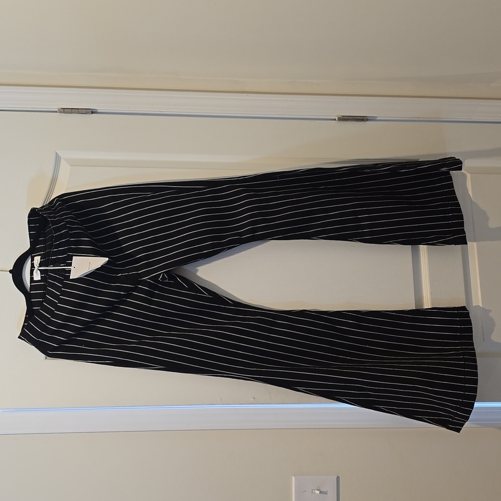 New with tags kancan jean black with white strip